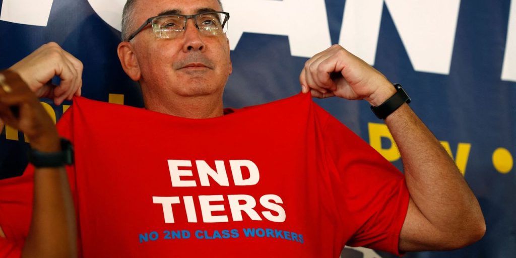 ‘I have a pension; they don’t’: Why United Auto Workers are fighting to end a two-tier system for wages and benefits