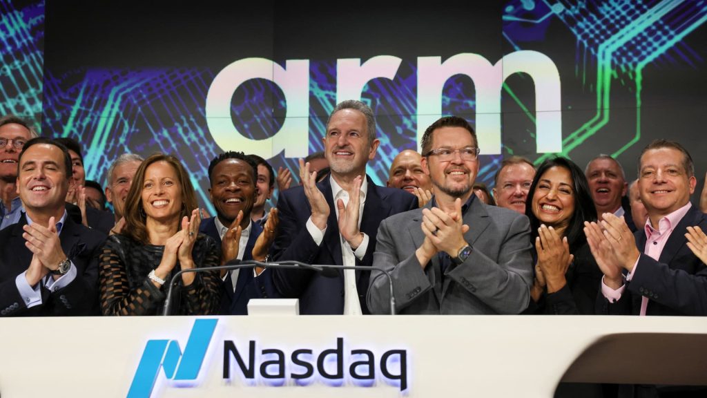 Arm climbs 10% in Nasdaq debut after pricing IPO at $51 a share