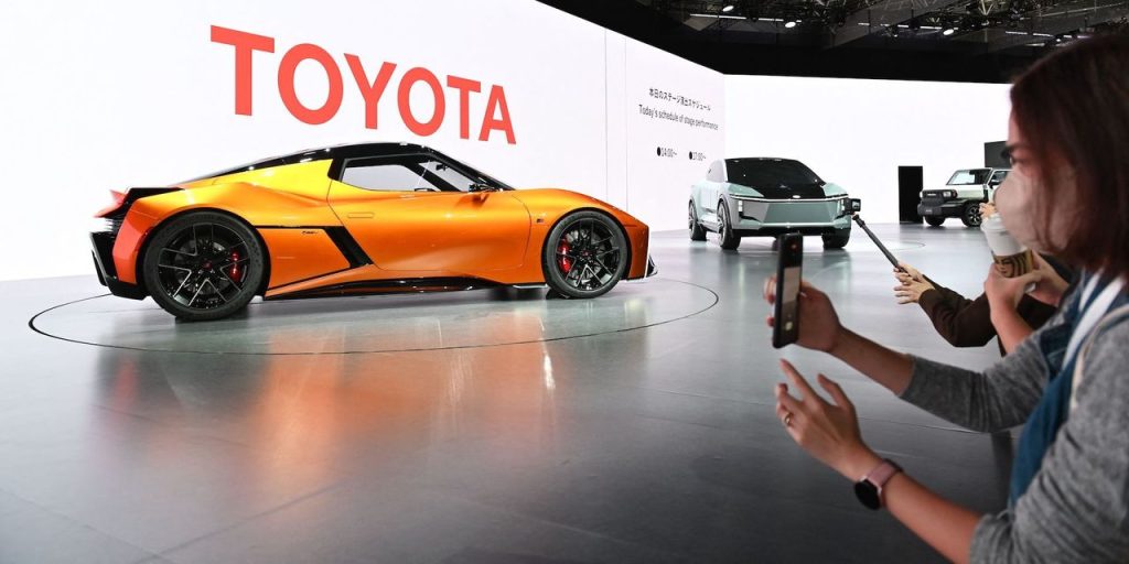 Toyota shows off fully electric GR-type sports coupe concept