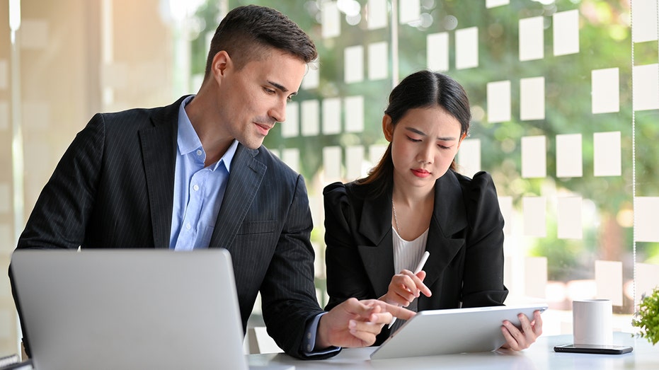 financial planning at laptops