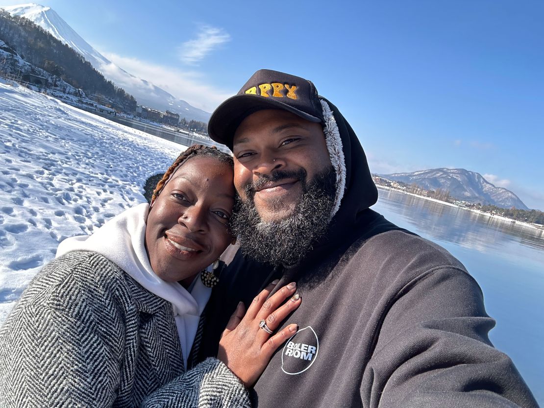 Safiya Reid and her husband Nico Williams during a trip in Okinawa, Japan. Reid said she still feels the sting of a bad homeownership experience. She purchased her first home straight out of college in 2008.